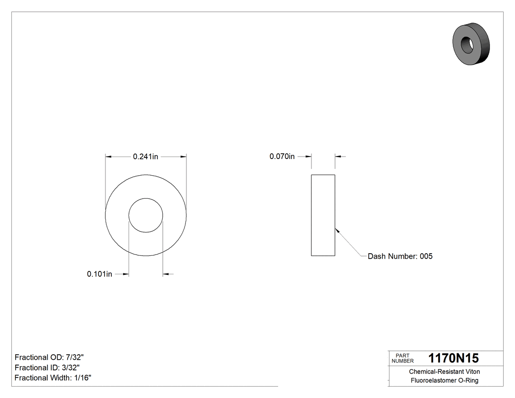 Technical drawing - 1170N15